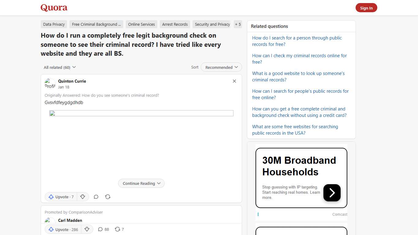How to run a completely free legit background check on someone to see their criminal record - Quora